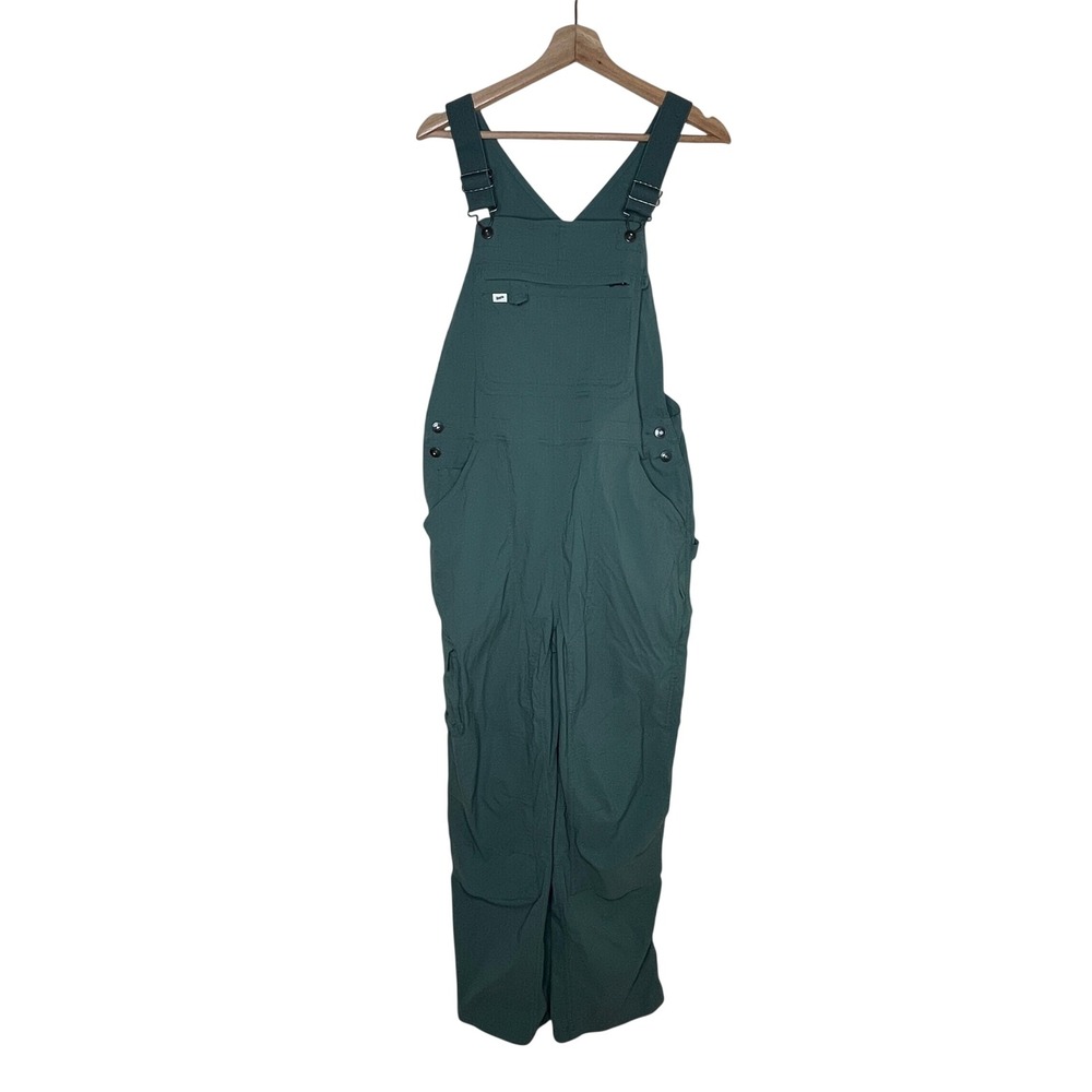 Duluth Trading Co Heirloom Gardening Bib Overalls Fir Green Medium Women's
